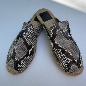 Tory Burch - Snakeskin Patterned Espadrille Mule (8)